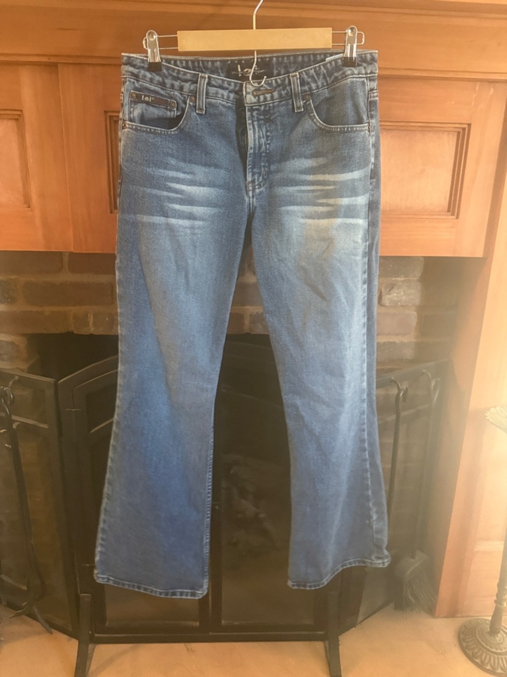 Vintage Y2K l.e.i. Blue Flare Boot Cut Jeans - Classic Washed Denim Sz 11